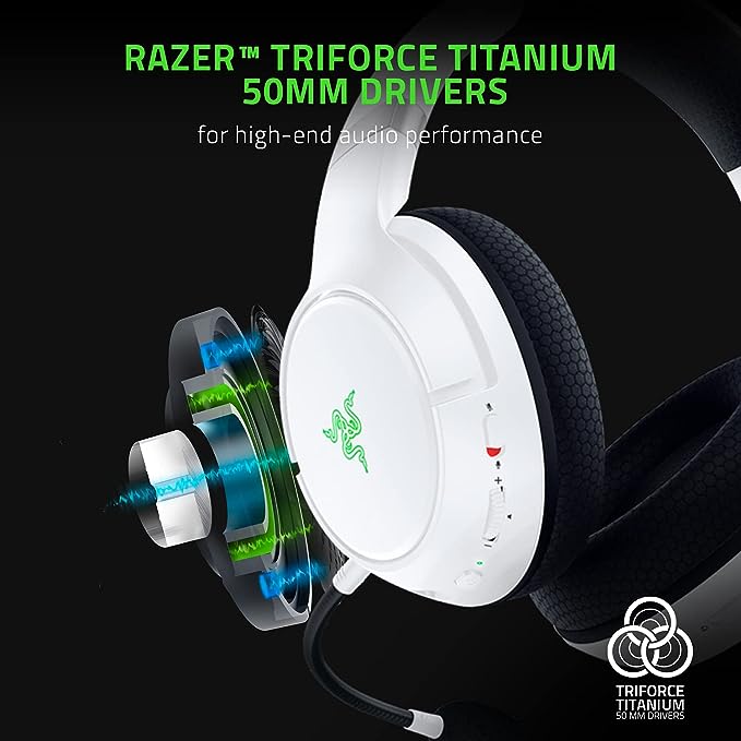 Razer | Kaira Pro Wireless Gaming Headset for Xbox Series S/X and Mobile Devices - White | RZ04-03470300-R3U1