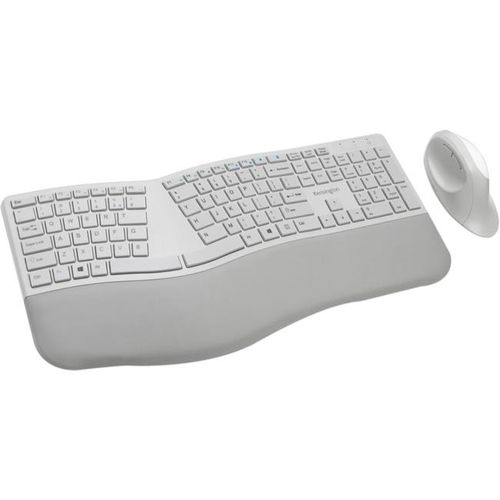 Kensington | Pro Fit Ergonomic Wireless Keyboard & Mouse - White | K75407US