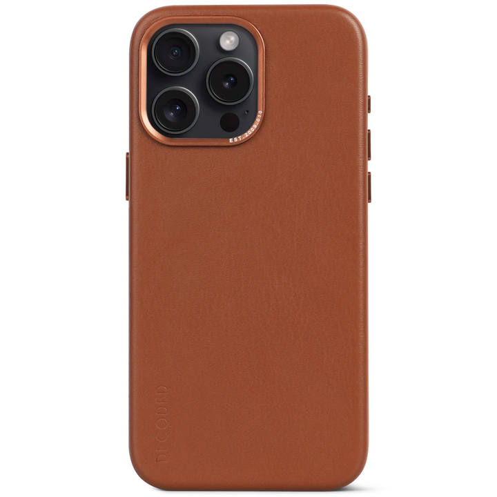 //// Decoded | Leather Backcover for iPhone 15 Pro Max - Tan | DC-D24IPO15PMBC1TN