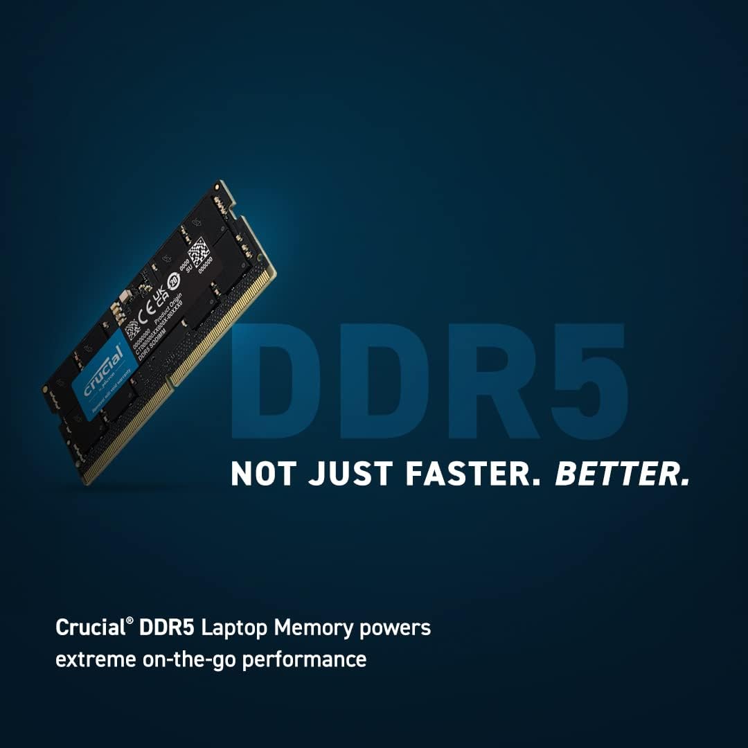 Crucial | RAM SODIMM 8GB DDR5 4800Mhz | CT8G48C40S5