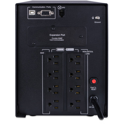 CyberPower | Pure Sine Wave - Mini-Tower UPS 1000VA  LCD | PR1000LCD