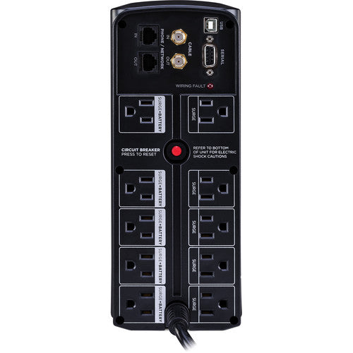 CyberPower | Intelligent LCD UPS 1350 VA 815 Watts 1500 Joules 10 Outlets | CP1350AVRLCD