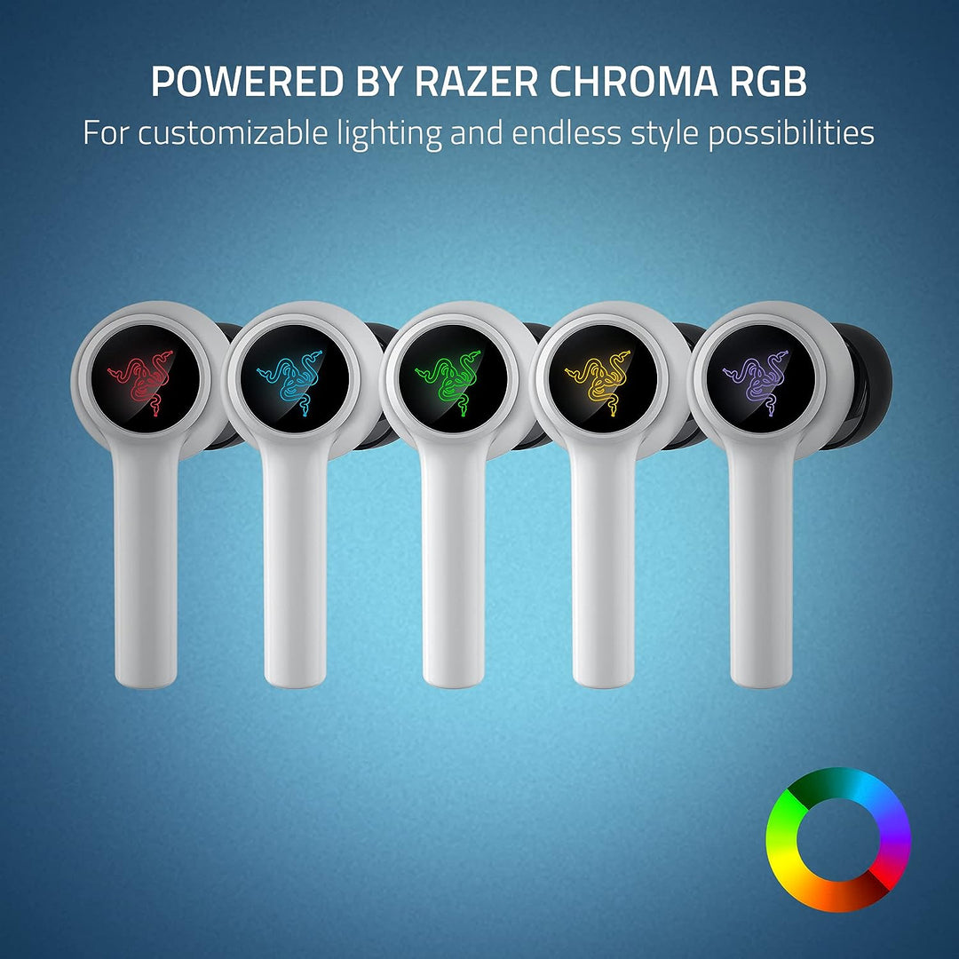 Razer | Hammerhead HyperSpeed In-Ear ANC TW RGB Earbuds - PlayStation Licensed - White | RZ12-03820300-R3U1