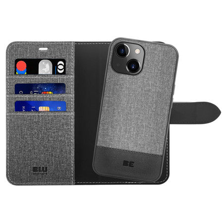 Blu Element | Folio 2 in 1 Wallet Case iPhone 17/16e/15/14/13  - Gravity Gray | 120-7221