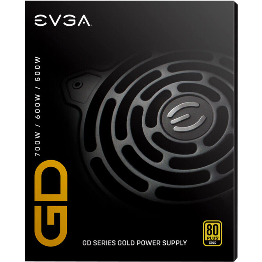 EVGA | Power Supply 600 GD 600W 80+GOLD 120mm Sleeve Bearing | 100-GD-0600-V1