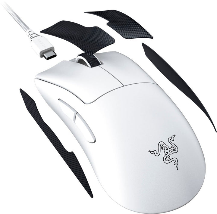 Razer | DeathAdder V3 Pro 30000 DPI Wireless Gaming Mouse - White | RZ01-04630200-R3U1