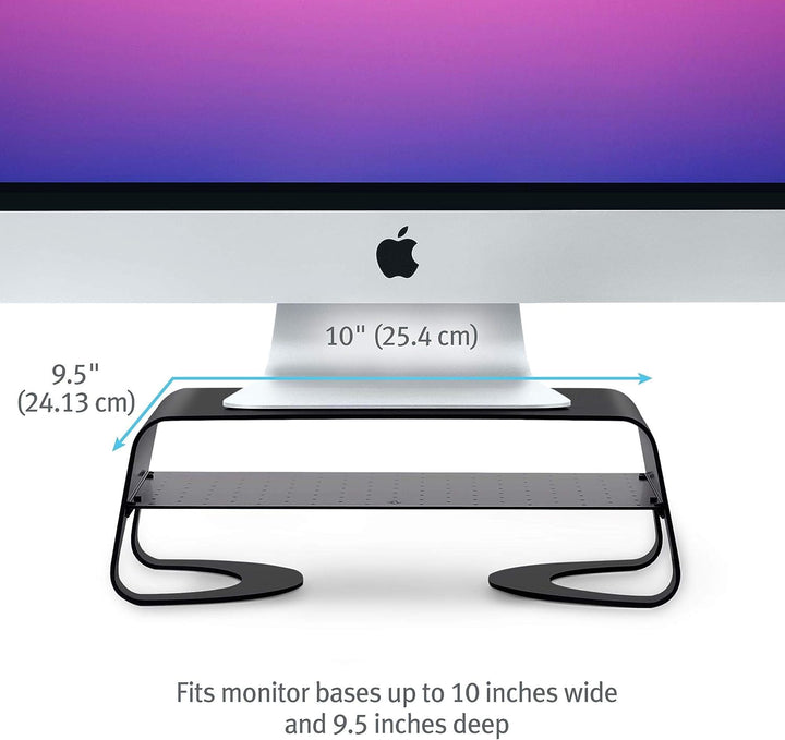TwelveSouth | Curve Riser for iMac and Display - Black | TS-12-1835