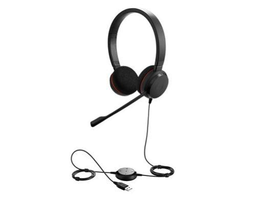 Jabra - Gn Us Jabra Evolve 20 UC Stereo - Stereo - USB - Wired - Over-the-head - Binaural - Supra-aural - Noise Cancelling Microphone - Noise Canceling