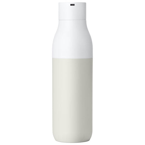 Larq | PureVis 740ml (25 oz.) Insulated Stainless Steel Water Bottle with Self-Cleaning Mode - Granite White | BDGW074A
