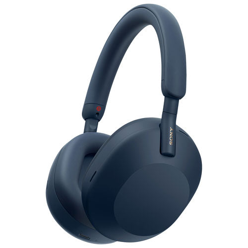 Sony | XM5 Over-Ear Noise Cancelling Bluetooth Headphones - Blue | WH1000XM5/L