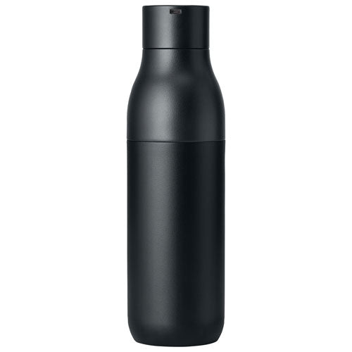 Larq | PureVis 740ml (25 oz.) Insulated Stainless Steel Water Bottle with Self-Cleaning Mode - Obsidian Black | BDOB074A