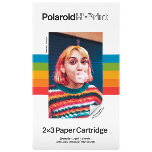 Polaroid | Hi-Print 2x3 Zink Paper Film Cartridge - 20 Pack | PRD006089