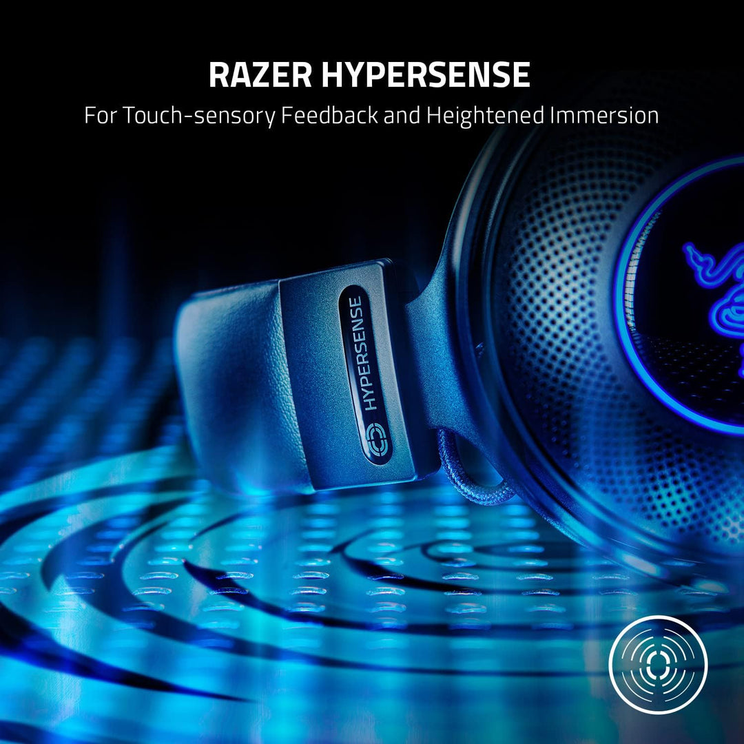 Razer | Kraken V3 HyperSense Wired USB Over-Ear Gaming Headset with Haptic Technology | RZ04-03770100-R3U1