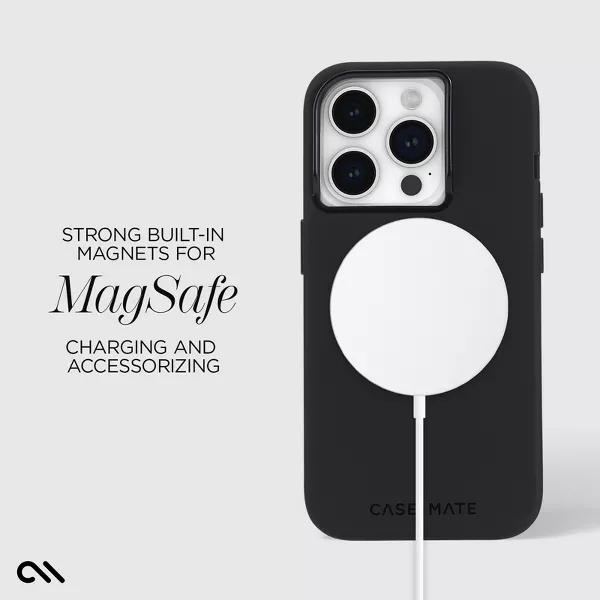 Case-Mate | Poodle (TBD) w/ MagSafe w/ Antimicrobial w/ Recycled for  iPhone 15 Pro Silicone - Black