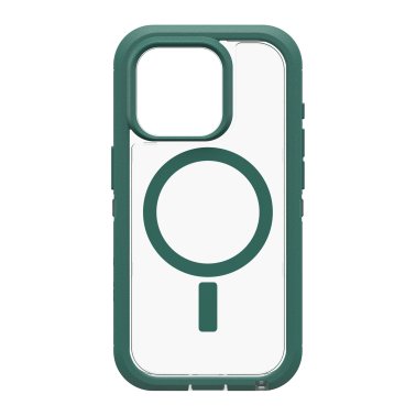 Otterbox | Defender XT w/ MagSafe Clear Series Case iPhone 15 Pro - Clear/Green | 15-11545