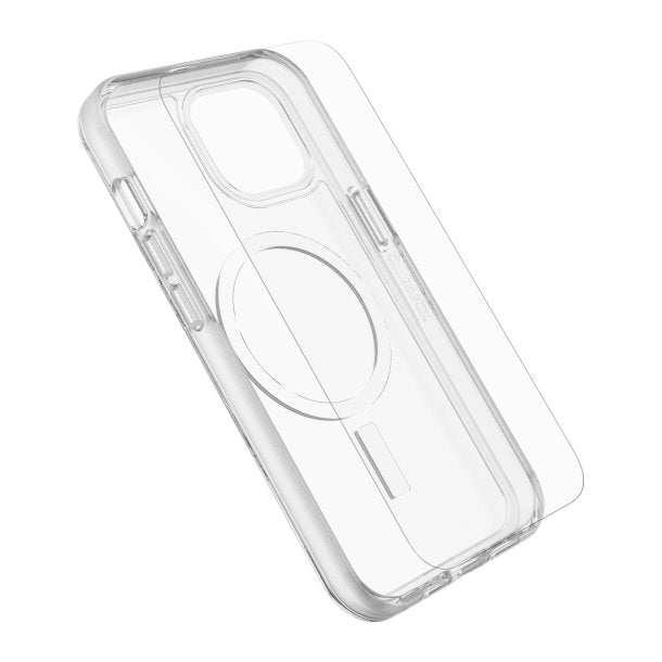 Otterbox | Symmetry w/ Magsafe - Protection + Power Kit Bundle for iPhone 17e / 16e /  15 /14 / 13 - Clear | 15-11423