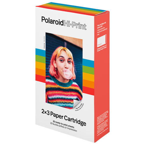 Polaroid | Hi-Print 2x3 Zink Paper Film Cartridge - 20 Pack | PRD006089