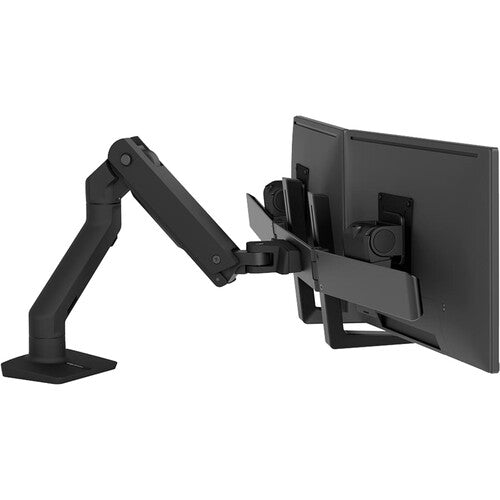 Ergotron | HX Desk Dual Monitor Arm Mount Black  up to 32" | 45-476-224