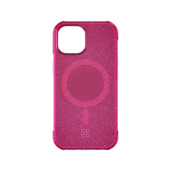 Incipio | Forme Protective MagSafe for iPhone 15 Pro - Pop Pink Glitter | IPH-2114-POPPK