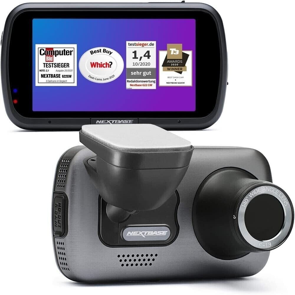 Next Base | 622GW 4K Dash Camera with 3" LED IPS Screen Wi-Fi & Amazon Alexa Built-In | NBDVR622GW