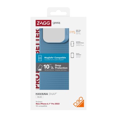 /// ZAGG GEAR4 | D3O Havana Snap Case iPhone 14 Pro - Blue | 15-10106