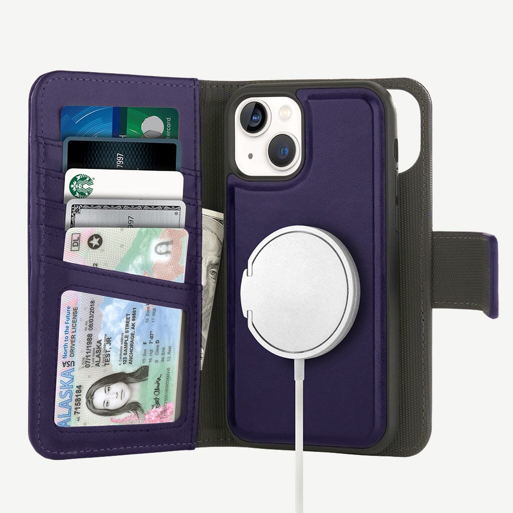 Caseco | 5th Ave MagSafe Wallet Case iPhone 15 - Purple | C31B1-11