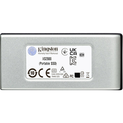 Kingston | X2000 1TB USB 3.2 External Solid State Drive - Metal/Black | XS2000/1000G