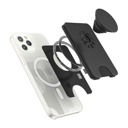 //// PopSockets | PopWallet+ for MagSafe Round - Black | 123-0429