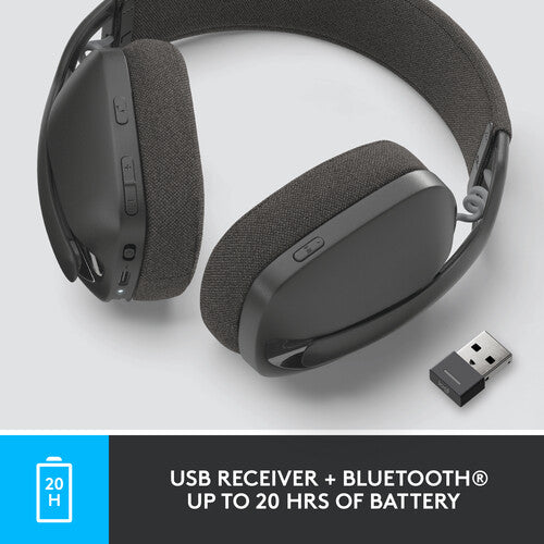 Logitech | Wireless Headset Zone Vibe 125 With USB Adapter Graphite | 981-001166