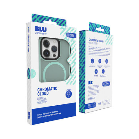 Blu Element | Chromatic Cloud w/Magsafe Case for iPhone 16e/15/14/13  Light Green | 120-7522
