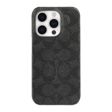 Coach | Slim Wrap Signature C Case iPhone 15 Pro - Charcoal | 15-12453