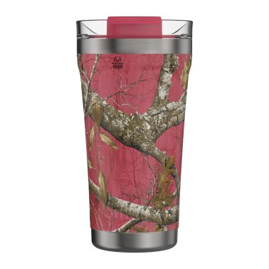 Otterbox | Elevation Tumbler w/Sealed Lid - 16oz - Pink (Realtree Flamingo) | 15-11367
