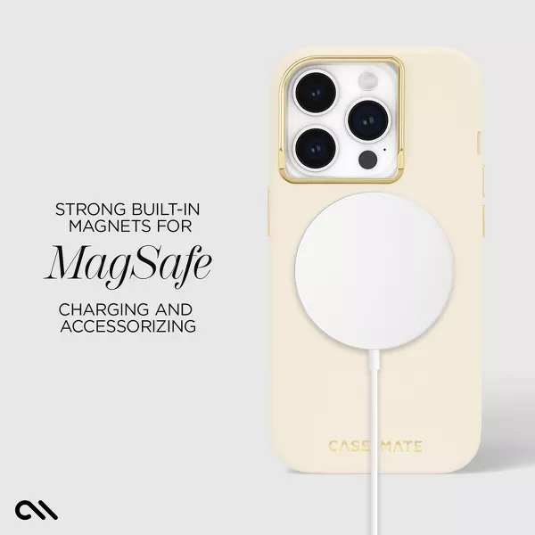 Case-Mate | Poodle (TBD) MagSafe w/ Antimicrobial w/ Recycled Silicone iPhone 15 Pro - Beige w/