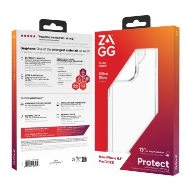 ZAGG | iPhone 15 Pro (GEAR4) Crystal Palace Case - Clear | 15-11650