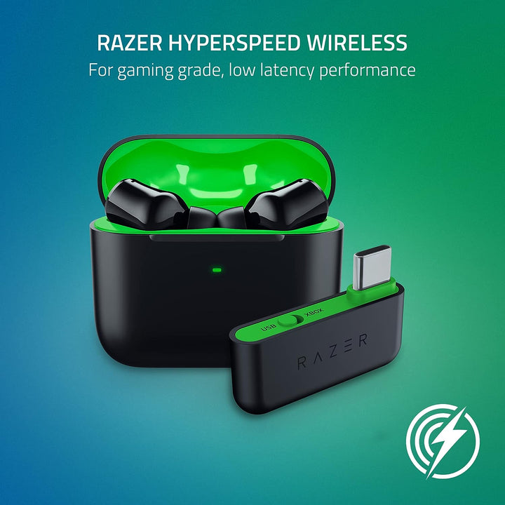 Razer | Hammerhead HyperSpeed In-Ear ANC TW RGB Earbuds - Xbox Licensed - Black | RZ12-03820200-R3U1