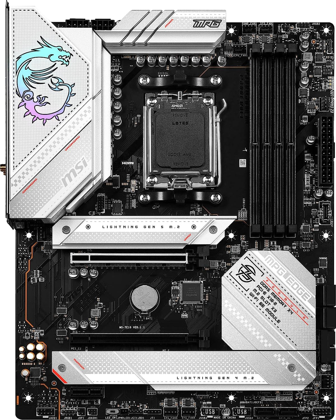 MSI Motherboard MPG B650 Edge Wi-Fi AMD AM5 ATX B650EDGEWIFI