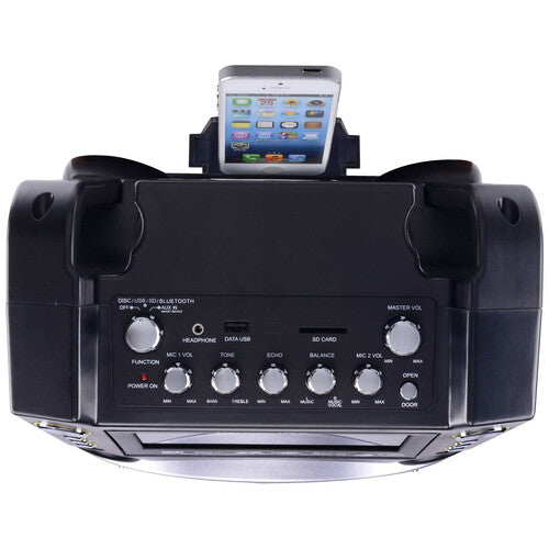 //// Karaoke USA | Karaoke Machine with 7 TFT Color Screen with Record and Bluetooth DVD/CDG/MP3G | GF844