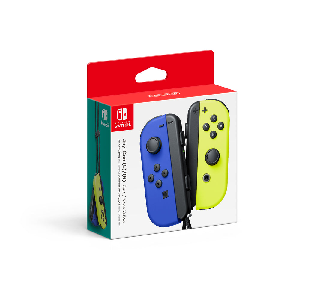 Nintendo | Switch Left and Right Joy-Con Controllers - Blue/Neon Yellow | HACAJAPAA
