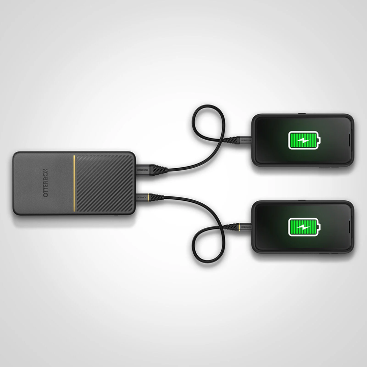 Otterbox | Fast Charge Power Bank 20000 mAh USB-A USB-C 18W Black | 109-1482