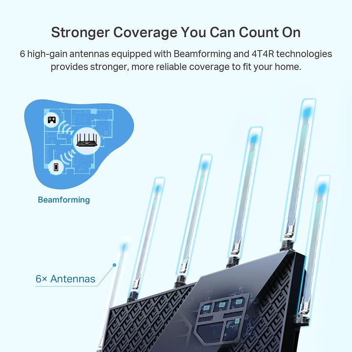 TP-Link | AX5400 Dual-Band Gigabit Wi-Fi 6 Wireless Router | ARCHER AX73
