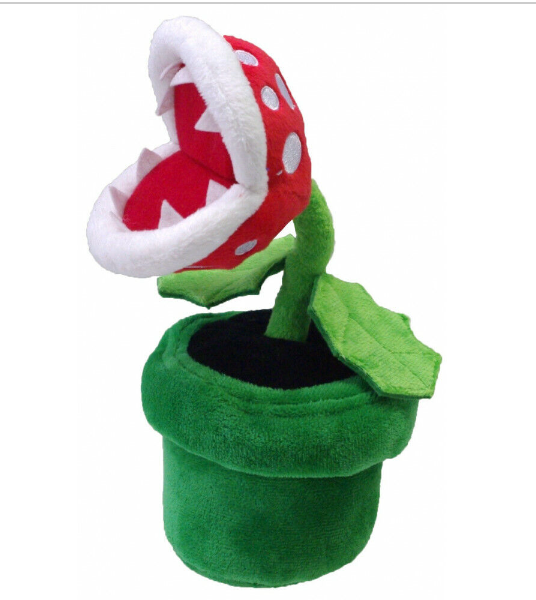 Little Buddy | Super Mario - Piranha Plant 9" Plush 819996015949