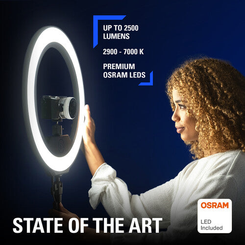Elgato | Ring Light - Premium Edge-Lit Smart LED Ring Light RGBW | 10LAC9901