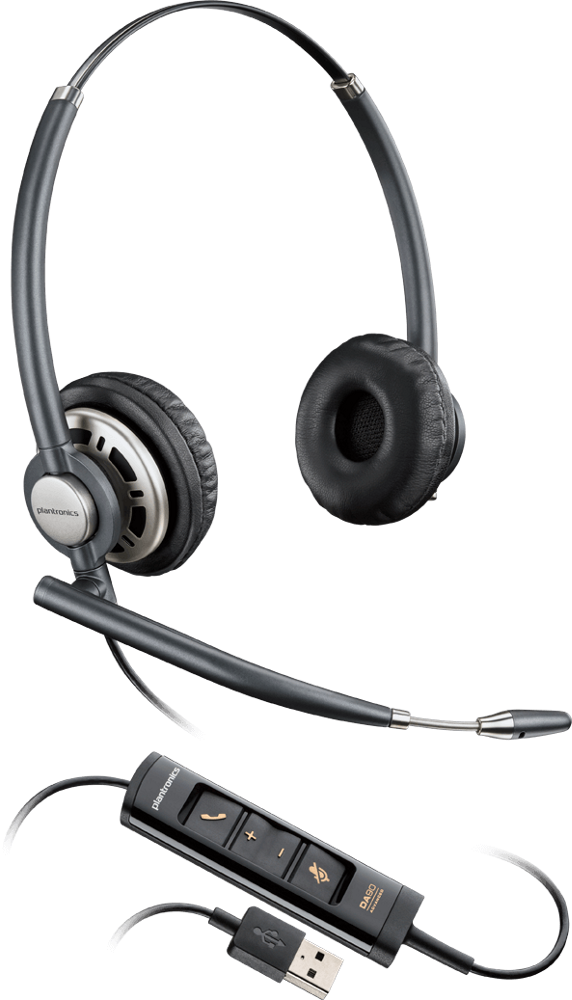 SO HP | Poly EncorePro HW720 Binaural Headset w/ Carry Case - Black | 805H6AA#ABA