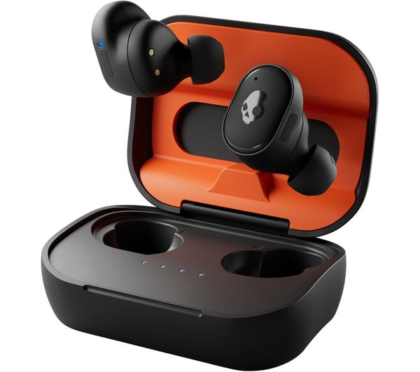 Skullcandy | Grind Fuel True Wireless In-Ear Headphones - Black/ Orange | SKC-S2GFW-P740