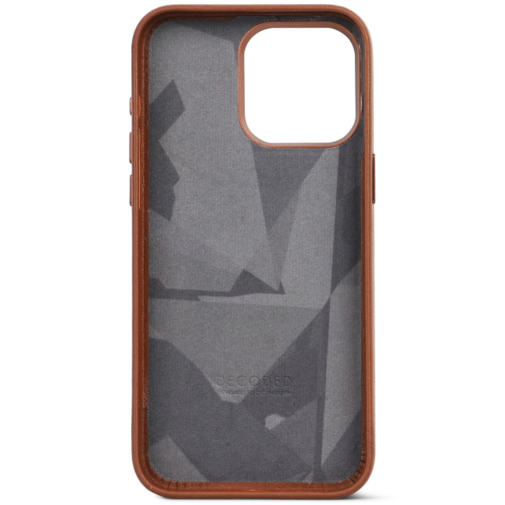 //// Decoded | Leather Backcover for iPhone 15 Pro Max - Tan | DC-D24IPO15PMBC1TN