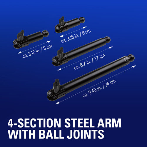 Elgato | Multi Mount System - Accessory - Flex Arm - Four Section Articulating Arm | 10AAC9901