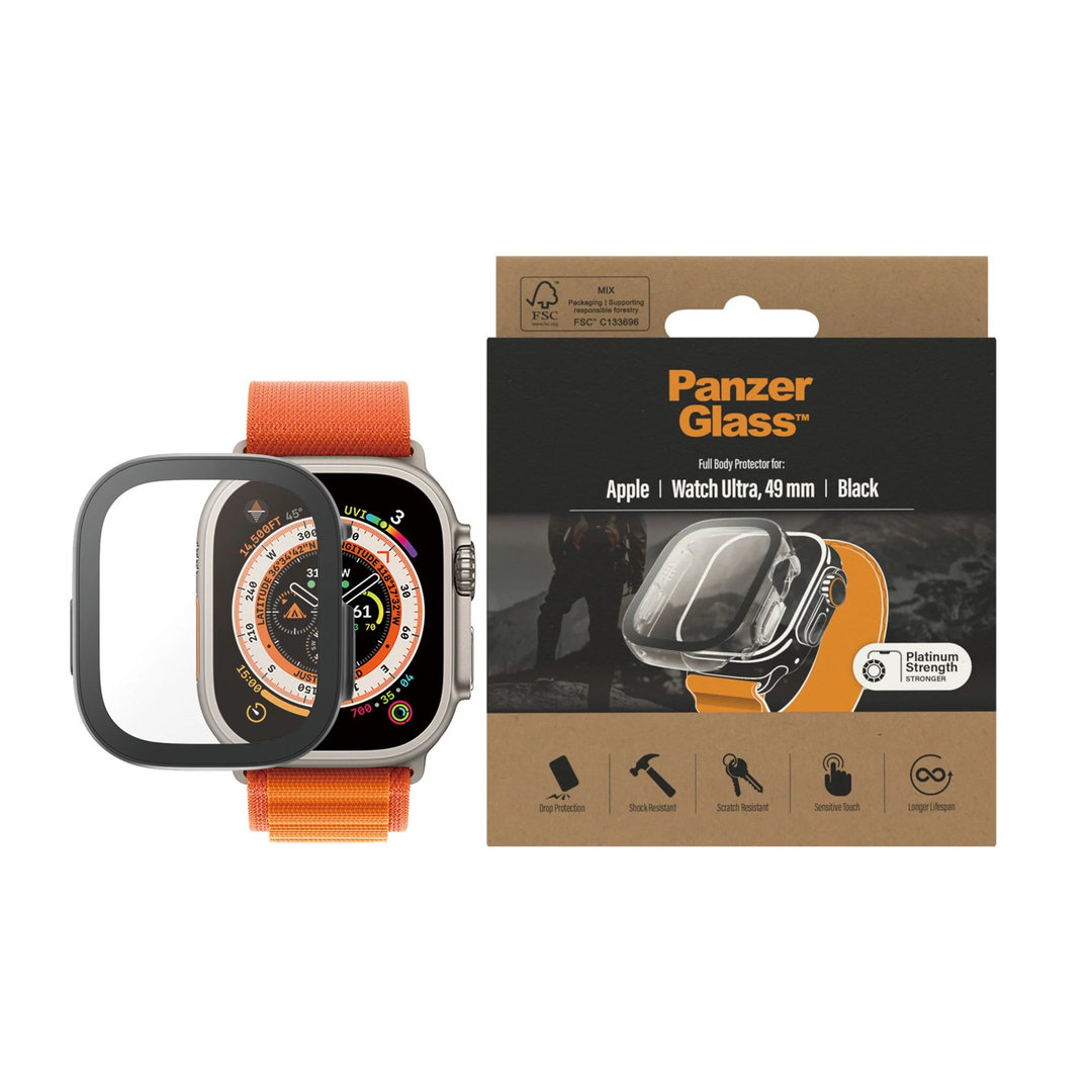 PanzerGlass | Full Body for Apple Watch Ultra 49mm - Black | 3678CA