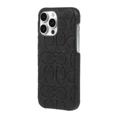 Coach | Leather Slim Wrap Signature C Case iPhone 15 Pro Max - Black Emboss | 15-12461