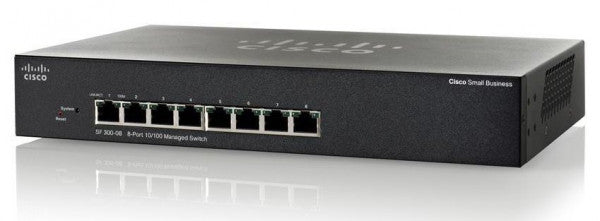 //// Cisco | 8-Port 10/100Mbps SF 300-08 Managed Switch | SRW208-K9-NA