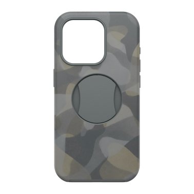 Otterbox  |  OtterGrip Symmetry w/ MagSafe Series Case for iPhone 15 Pro - Grey (Iron Camo) | 15-11544